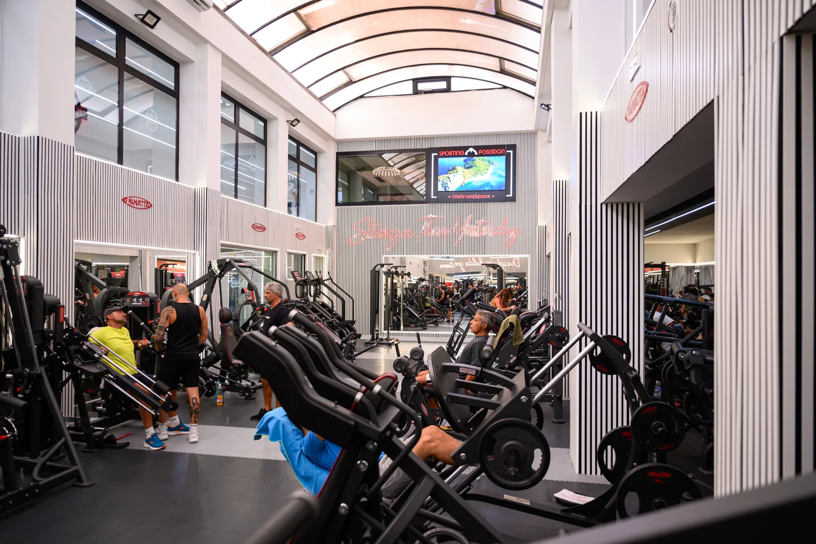 La sala fitness dello Sporting Poseidon